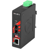 Compact Industrial Gigabit Ethernet Media Converter, with 10/100/1000TX to SC Connector Multi-Mode 1000Mbps Fixed Fiber (EOT: -40??~80??C)