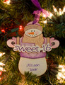 Sweet 16 Snowman Personalized Ornament