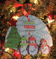 Penguin Ornament Family of 3