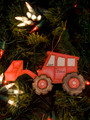 Backhoe Personalized Christmas Ornament