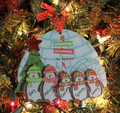 Penguin Ornament Family of 5