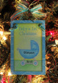 Baby's First Christmas Blue Personalized Ornament