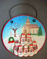 Church with Snowmen Family of 7