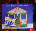 Gazebo Family of 3 Christmas Ornament