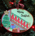 Staircase with Stockings for Family of 6