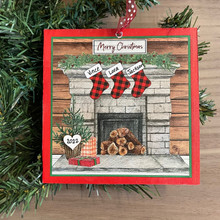 Fireplace Family of 3