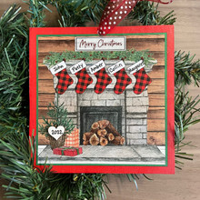 Fireplace Family of 5