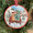 Golden Retriever Red Truck Christmas Ornament