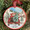 Black Lab Red Truck Christmas Ornament
