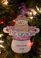 First Grade Snowman Personalized Ornament