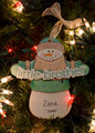 Little Brother Snowman Personalized Ornament