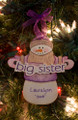 Big Sister Snowman Personalized Ornament
