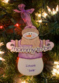 Mommy to Be Snowman Personalized Ornament