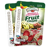 Freeze Dried Strawberry-Banana Fruit Crisps