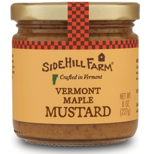 Front view of Jar of VT Maple Mustard by Sidehill Farm