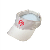 Monogrammed Twill Visor