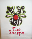 A Reindeer Holiday Guest Towel