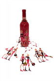 Wine Bottle/Tree Ornament - Two gal pals