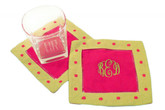 Two-Tone Holiday Cocktail Napkins