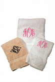 Monogrammed Bath Towel Set
