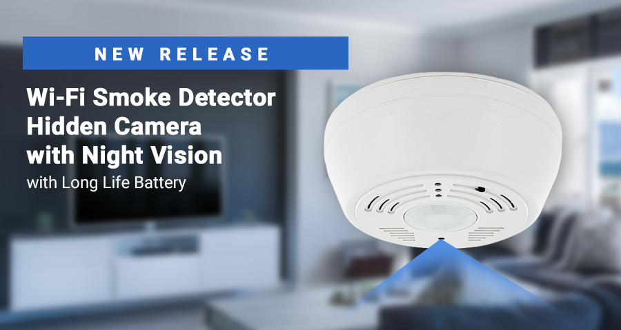 1080P HD WiFi Smoke Detector Hidden Camera with Night Vision