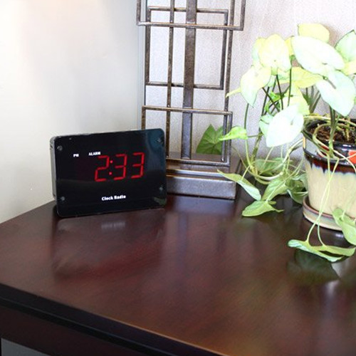 4K Ultra HD Alarm Clock Radio Hidden Camera with Night Vision