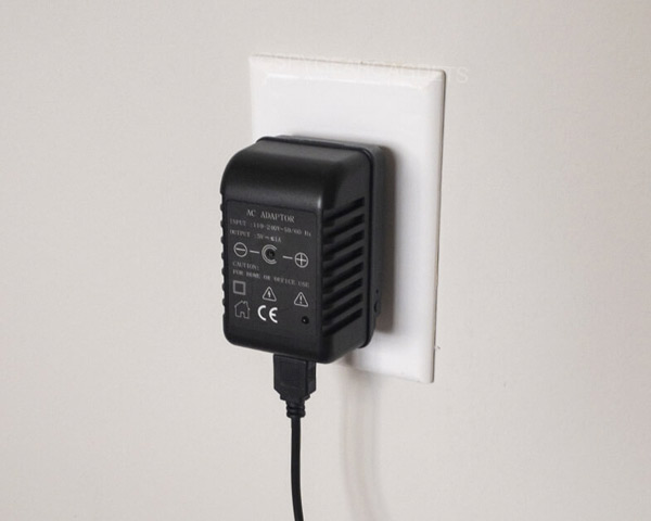 WiFi USB Wall Charger Camera in Living Room