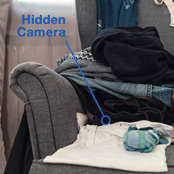 Hidden Slim Black Box Camera