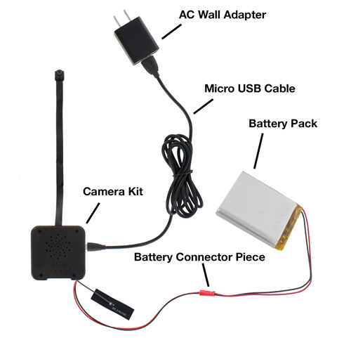 Battery pack 2024 hidden camera