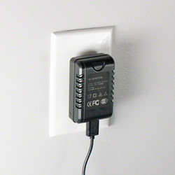 AC Adapter Wall Charger Camera Plugged In