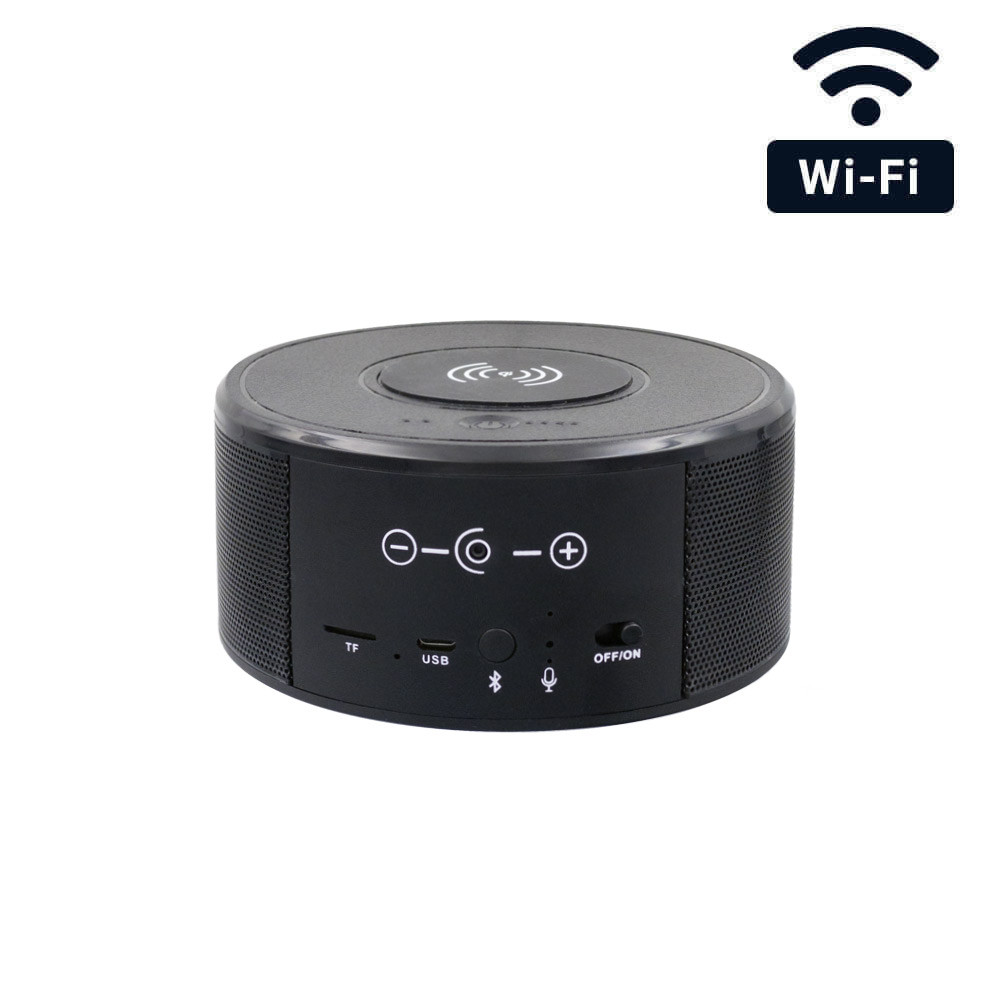 1080P HD WiFi Wireless Charger Speaker Hidden - SpygearGadgets