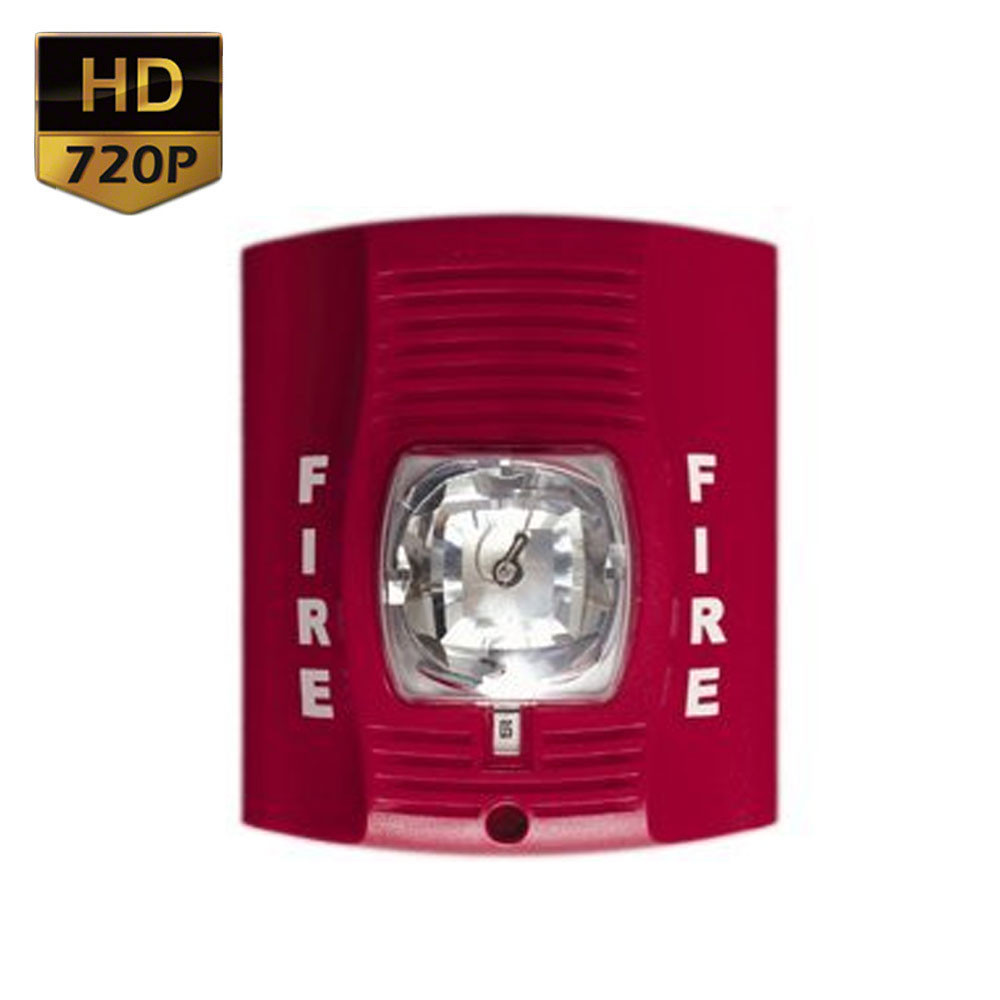 720P HD Motion Activated Fire Alarm Hidden Camera with Up to 90 Day ...