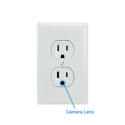 1080P HD AC Powered Electrical Outlet Hidden Spy Camera - SpygearGadgets