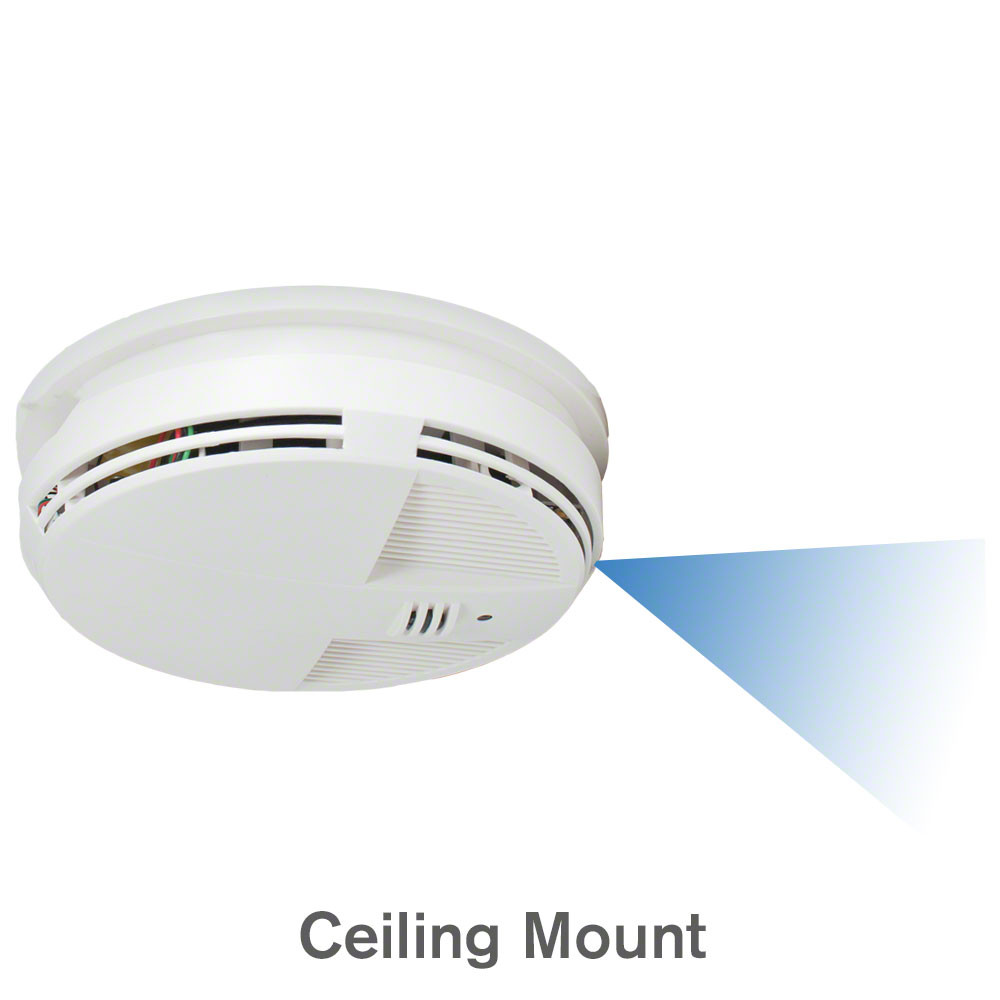 4k Ultra Hd Smoke Detector Hidden Camera With Night Vision And Long Life Battery