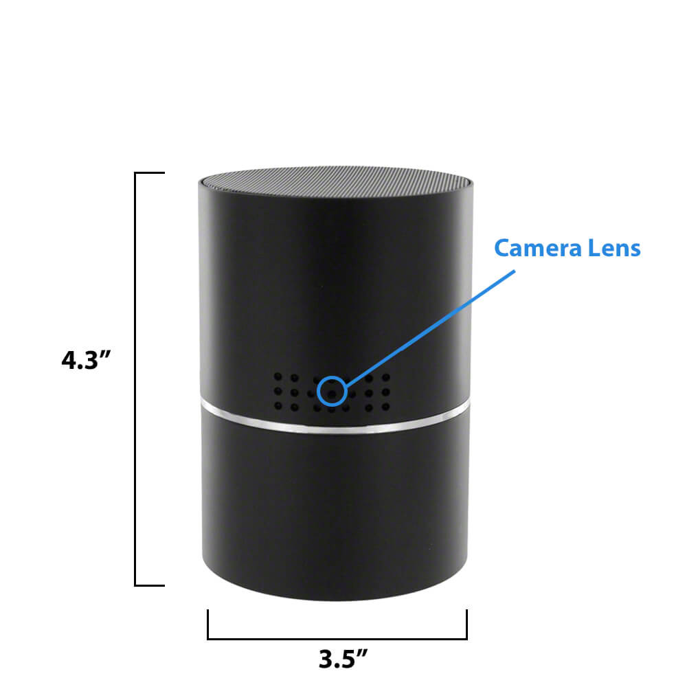1080P HD Bluetooth Speaker Hidden Camera with Lens and Night - SpygearGadgets