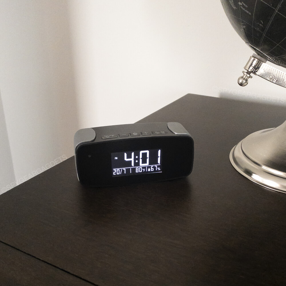 WiFI Streaming Mini Clock Camera on Table