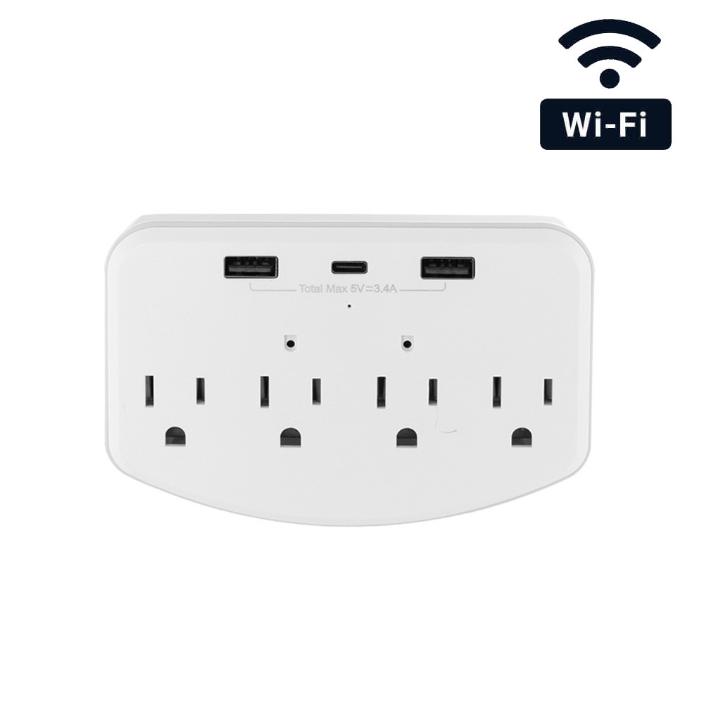 1080P HD WiFi Multi AC Outlet USB Charger Hidden Camera