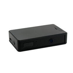 720P HD Black Box Hidden Camera with Night Vision and 6 Month Battery Life
