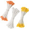 Includes 60 each yellow, white and orange. 2.125 inches long.