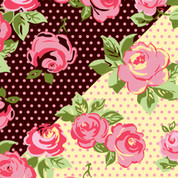 Chocolate Transfer Sheet Pink Roses