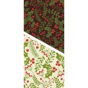 Chocolate Transfer Sheet Branches Green & Red