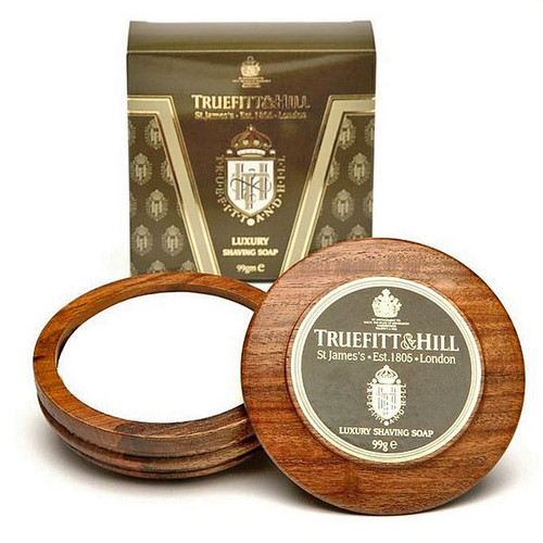Truefitt and Hill Luxury Shaving Soap in Wooden Bowl