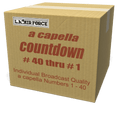 A capella countdown numbers from #40 through #1, performed by L.A. Air Force's world-class singers for your radio broadcast station, Internet station or podcast!