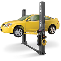 BendPak XPR-9S-LP Low-Profile Arms, Dual-Width, 9,000 Lb. Capacity, Floor Plate, Chain-Over, Short Lift