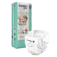 Bambo Nature, 4 Eco Disposable (48 nappies) 15 to 31 lbs, 7 to 15 kg 