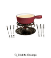 Swissmar Lugano Cheese Fondue Set, Cherry Red