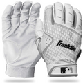 FRANKLIN 2ND-SKINZ BATTING GLOVES White/White