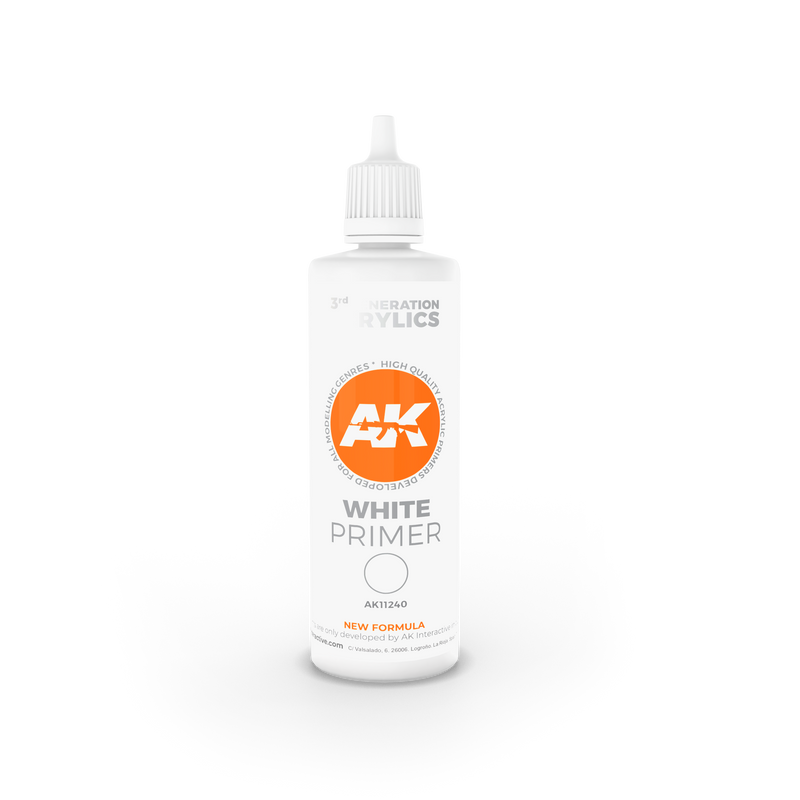 Black Acrylic Primer 100ml Bottle AK Interactive