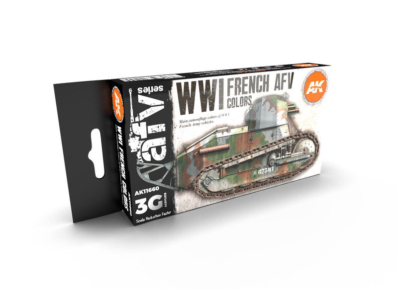 AK Interactive: 3rd Gen - WWI French AFV Colors Set