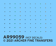 Archer Fine Decals and Transfers - Human irises For 1/20 and 90mm scale figures